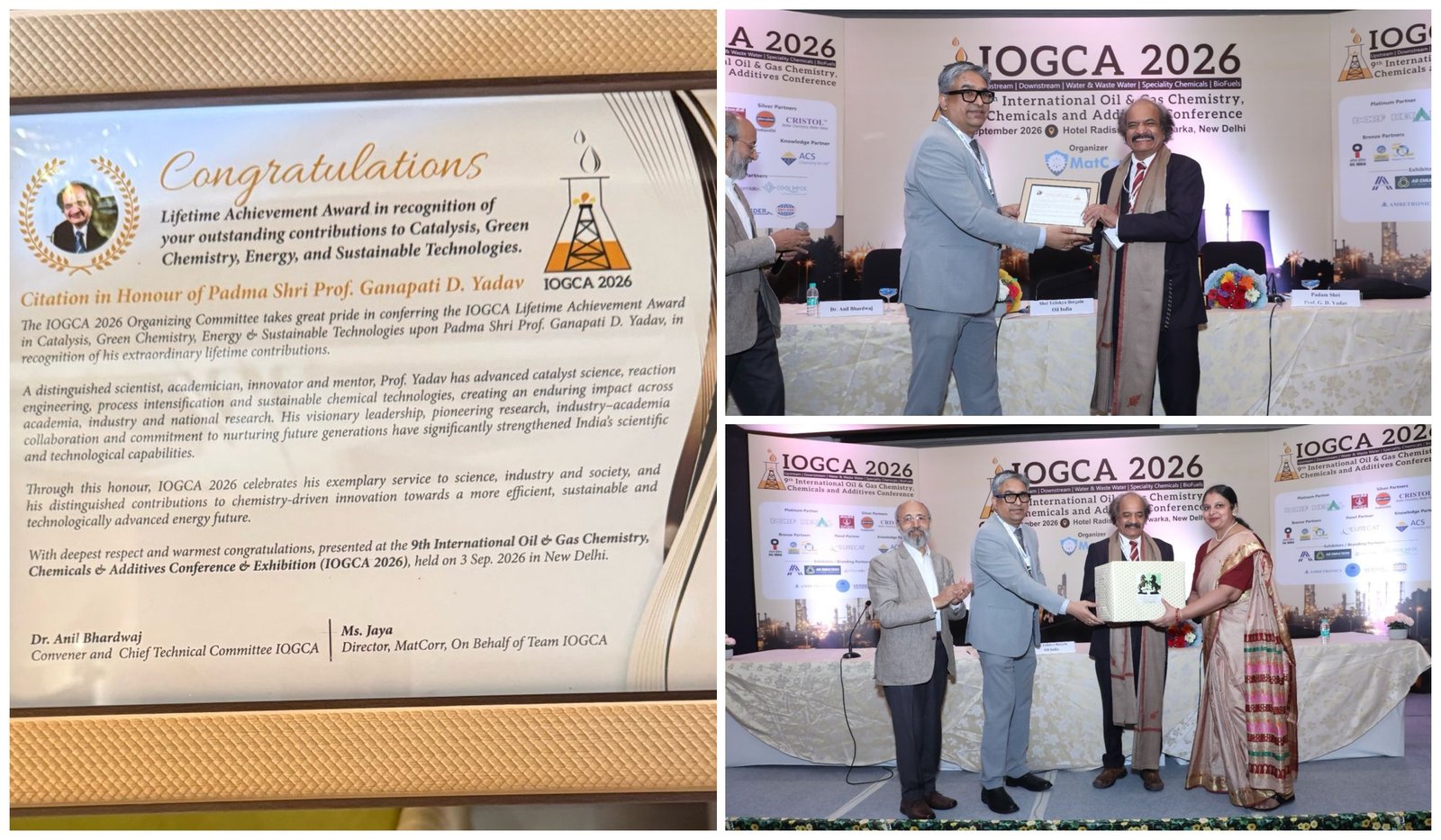 IOGCA Lifetime Achievement Award Collage